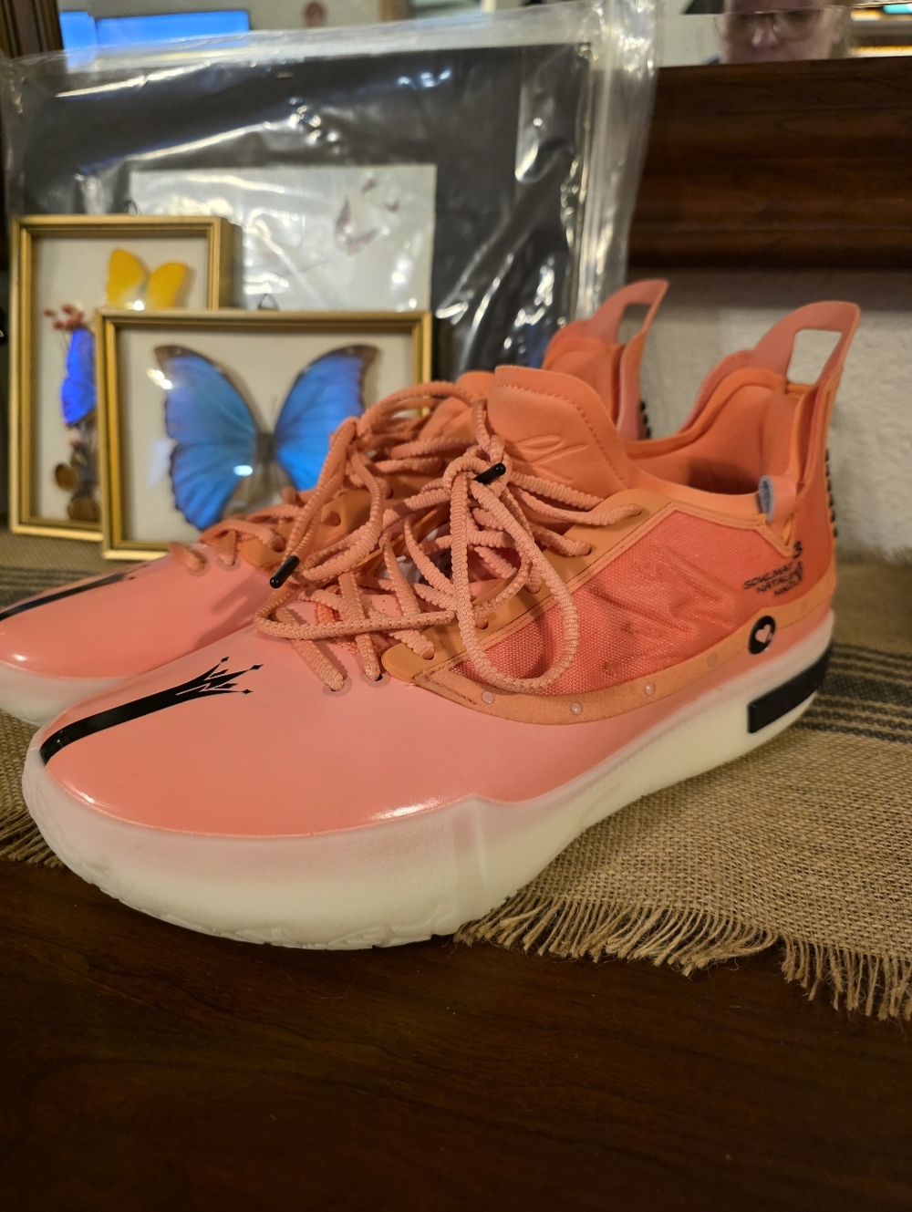 RARE RETIRED 361° Joker Jokić 1 GT 'Soulmate' Coral Basketball Shoes Sz 11.5 - Picture 2 of 13